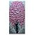 Quadro Pintura Tela flor vaso vertical corredor rosa 5544 - Imagem 2