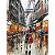 Quadro Pintura Tela paris chuvosas rua amantes eiffel 5571 - Imagem 3