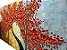 Quadro Pintura Tela vermelha handpainted óleo 5601 - Imagem 5