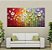 Quadro Pintura Tela Arvores e Flores Modernas Em Altos Relevos 2158 - Imagem 2