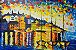 Quadro Cidade Litorânea Barcos Colorido  9998 - 100cm (A) x 150cm (L) - Imagem 2