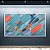 Quadro Decorativo Abstrato Espatulado Texturizado Tons de Azul e Coral 6083 - Imagem 1