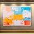 Quadro Decorativo Abstrato Espátulado Texturizado Cores Vivas e Tons Pastel 6074 - Imagem 3