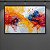Quadro Decorativo Abstrato Explosão de Tintas Coloridas e Textura 3D 6052 - Imagem 1