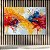 Quadro Decorativo Abstrato Explosão de Tintas Coloridas e Textura 3D 6052 - Imagem 2