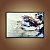 Quadro Decorativo Abstrato Fumaça Colorida Tinta na Água Movimento 6096 - Imagem 1