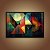 Quadro Decorativo Abstrato Geométrico Cores Vibrantes e Textura Moderna 6059 - Imagem 3