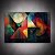 Quadro Decorativo Abstrato Geométrico Cores Vibrantes e Textura Moderna 6059 - Imagem 2