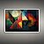 Quadro Decorativo Abstrato Geométrico Cores Vibrantes e Textura Moderna 6059 - Imagem 1