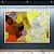 Quadro Decorativo Abstrato Geométrico Textura Estilo Van Gogh Cores Vibrantes 6027 - Imagem 1