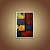 Quadro Decorativo Abstrato Geométrico Texturizado Vermelho Dourado e Preto 6080 - Imagem 4