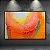 Quadro Decorativo Abstrato Grafite Texturizado Cores Vibrantes Laranja e Verde 6058 - Imagem 4