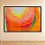 Quadro Decorativo Abstrato Grafite Texturizado Cores Vibrantes Laranja e Verde 6058 - Imagem 1
