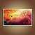 Quadro Decorativo Abstrato Moderno Borboletas em Tons Vermelho e Laranja 6008 - Imagem 1