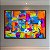 Quadro Decorativo Abstrato Moderno Colorido Laranja Azul e Amarelo 6000 - Imagem 4