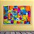 Quadro Decorativo Abstrato Moderno Colorido Laranja Azul e Amarelo 6000 - Imagem 5