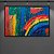 Quadro Decorativo Abstrato Moderno com Cores Vibrantes e Efeito Texturizado 6089 - Imagem 3