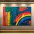 Quadro Decorativo Abstrato Moderno com Cores Vibrantes e Efeito Texturizado 6089 - Imagem 5