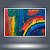 Quadro Decorativo Abstrato Moderno com Cores Vibrantes e Efeito Texturizado 6089 - Imagem 2