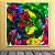 Quadro Decorativo Abstrato Moderno com Cores Vibrantes e Textura em Relevo 6030 - Imagem 1