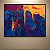 Quadro Decorativo Abstrato Moderno com Cores Vibrantes e Textura em Relevo 6038 - Imagem 2