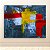 Quadro Decorativo Abstrato Moderno com Cores Vibrantes Vermelho e Amarelo 6017 - Imagem 3