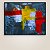 Quadro Decorativo Abstrato Moderno com Cores Vibrantes Vermelho e Amarelo 6017 - Imagem 5