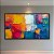 Quadro Decorativo Abstrato Moderno com Espátula Textura Colorida e Cores Vivas 6069 - Imagem 3