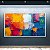 Quadro Decorativo Abstrato Moderno com Espátula Textura Colorida e Cores Vivas 6069 - Imagem 5