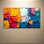 Quadro Decorativo Abstrato Moderno com Espátula Textura Colorida e Cores Vivas 6069 - Imagem 4