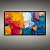 Quadro Decorativo Abstrato Moderno com Espátula Textura Colorida e Cores Vivas 6069 - Imagem 2