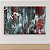 Quadro Decorativo Abstrato Moderno com Folha de Ouro e Textura Vermelha 6084 - Imagem 2