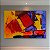 Quadro Decorativo Abstrato Moderno com Formas Geométricas em Vermelho e Amarelo 6098 - Imagem 3