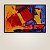 Quadro Decorativo Abstrato Moderno com Formas Geométricas em Vermelho e Amarelo 6098 - Imagem 1