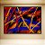 Quadro Decorativo Abstrato Moderno com Linhas Geométricas Coloridas 6066 - Imagem 5