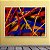 Quadro Decorativo Abstrato Moderno com Linhas Geométricas Coloridas 6066 - Imagem 1