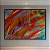 Quadro Decorativo Abstrato Moderno com Linhas Vermelhas e Cores Vibrantes 6034 - Imagem 2