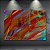 Quadro Decorativo Abstrato Moderno com Linhas Vermelhas e Cores Vibrantes 6034 - Imagem 4