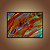 Quadro Decorativo Abstrato Moderno com Linhas Vermelhas e Cores Vibrantes 6034 - Imagem 5