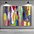 Quadro Decorativo Abstrato Moderno com Pinceladas Coloridas e Textura 6054 - Imagem 5