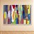 Quadro Decorativo Abstrato Moderno com Pinceladas Coloridas e Textura 6054 - Imagem 3