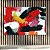 Quadro Decorativo Abstrato Moderno com Pinceladas Texturizadas Vermelho e Preto 6081 - Imagem 5
