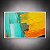 Quadro Decorativo Abstrato Moderno com Textura em Tons de Amarelo e Turquesa 6091 - Imagem 3