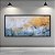 Quadro Decorativo Abstrato Moderno com Textura em Tons de Azul e Dourado 6064 - Imagem 3