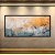Quadro Decorativo Abstrato Moderno com Textura em Tons de Azul e Dourado 6064 - Imagem 2