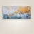 Quadro Decorativo Abstrato Moderno com Textura em Tons de Azul e Dourado 6064 - Imagem 4