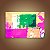 Quadro Decorativo Abstrato Moderno com Textura em Verde e Rosa 6076 - Imagem 2