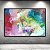 Quadro Decorativo Abstrato Moderno Pintura Óleo Rosa Azul e Verde 6005 - Imagem 4