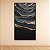 Quadro Decorativo Abstrato Mármore Azul Escuro com Linhas Douradas 6023 - Imagem 2