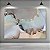 Quadro Decorativo Abstrato Mármore Fluido Tons Pastel Dourado e Cinza 6046 - Imagem 1